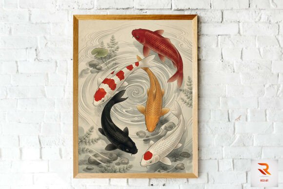 Download Amazing Japanese Koi Fish Wall Art - Wall art Collection