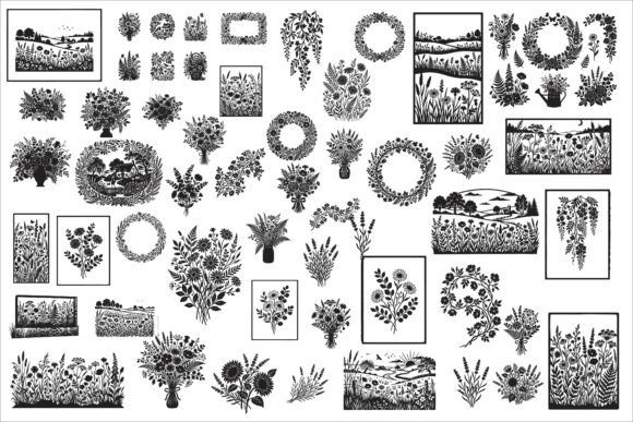 Download Charming Cottagecore Floral Wall Art - Wall art Collection