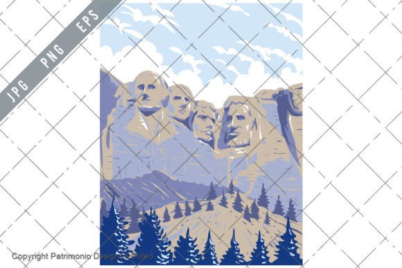 Download Mount Rushmore National Memorial WPA Art - Premium Resources