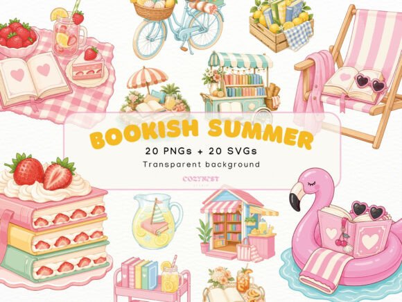 Download Summer Bookish Cliparts, Book Lover PNG - Cliparts Collection