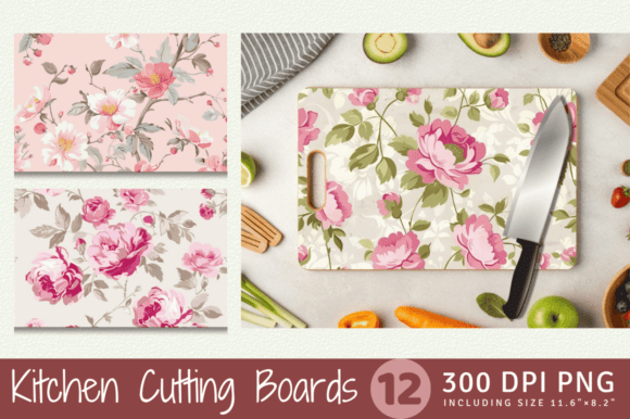 Download Pink Flowers Cutting Boards Sublimation - Pink flowers Collection