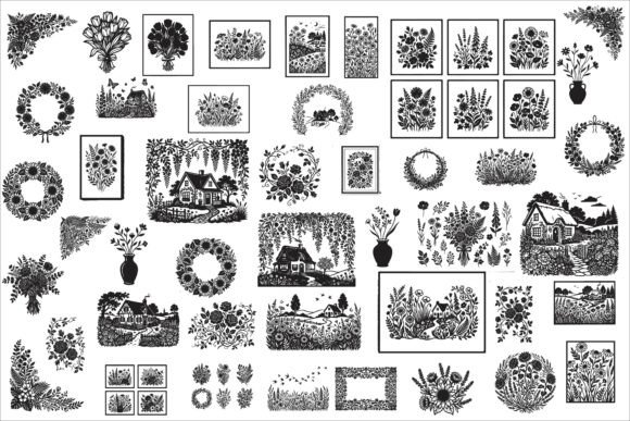 Download Charming Cottagecore Floral Wall Art - Wall art Collection